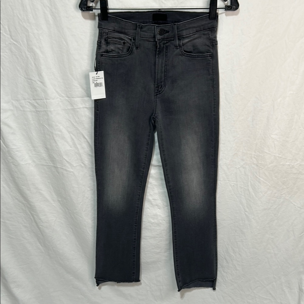 MOTHER Women's Charcoal Ankle Jeans